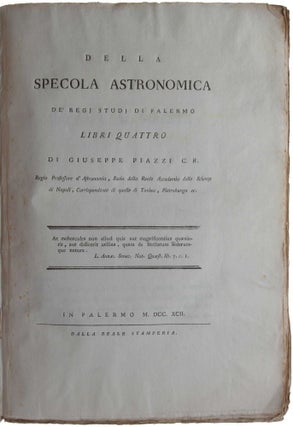 Della Specola Astronomica de’ Regi Studi di Palermo…