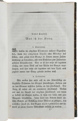 Hinterlassene Werke des Generals Carl von Clausewitz über Krieg und Kriegführung.