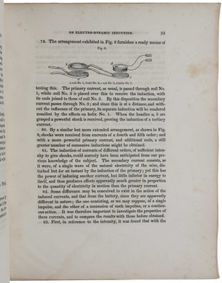 Contributions to Electricity and Magnetism. No. III. - On Electro-Dynamic Induction. Read Novemb. 2, 1838. Extracted [i.e., offprint] from the Transactions of the American Philosophical Society, Vol. 6.