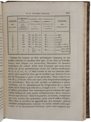 Notions sur la machine analytique de M. Charles Babbage.
