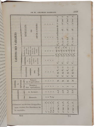 Notions sur la machine analytique de M. Charles Babbage.