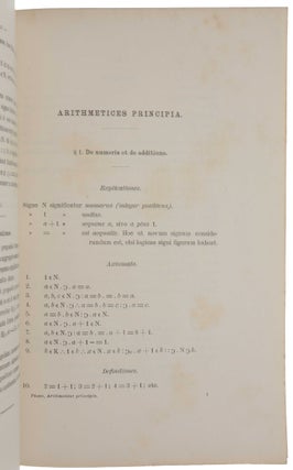 Arithmetices Principia Nova Methodo Exposita.