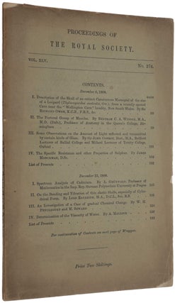 Item #4698 Co-relations and their measurement, chiefly from anthropometric data. Francis GALTON