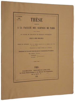 Item #4843 Thèse présentée à la faculté des sciences de Paris... Sur les vitesses rélatives...