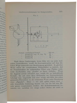 “Interferenz-Erscheinungen bei Röntgenstrahlen.” - “Eine quantitative Prüfung der Theorie für den Interferenz-Erscheinungen bei Röntgenstrahlen.” Offprint (containing both papers) from the Sitzungsberichte der Königlich Bayerischen Akademie der Wissenschaften Mathematisch-physikalische Klasse (1912).