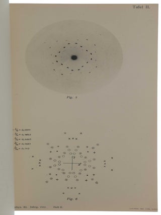 “Interferenz-Erscheinungen bei Röntgenstrahlen.” - “Eine quantitative Prüfung der Theorie für den Interferenz-Erscheinungen bei Röntgenstrahlen.” Offprint (containing both papers) from the Sitzungsberichte der Königlich Bayerischen Akademie der Wissenschaften Mathematisch-physikalische Klasse (1912).