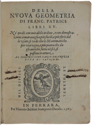 Item #4856 Della Nuova Geometria Libri XV. Francesco PATRIZI