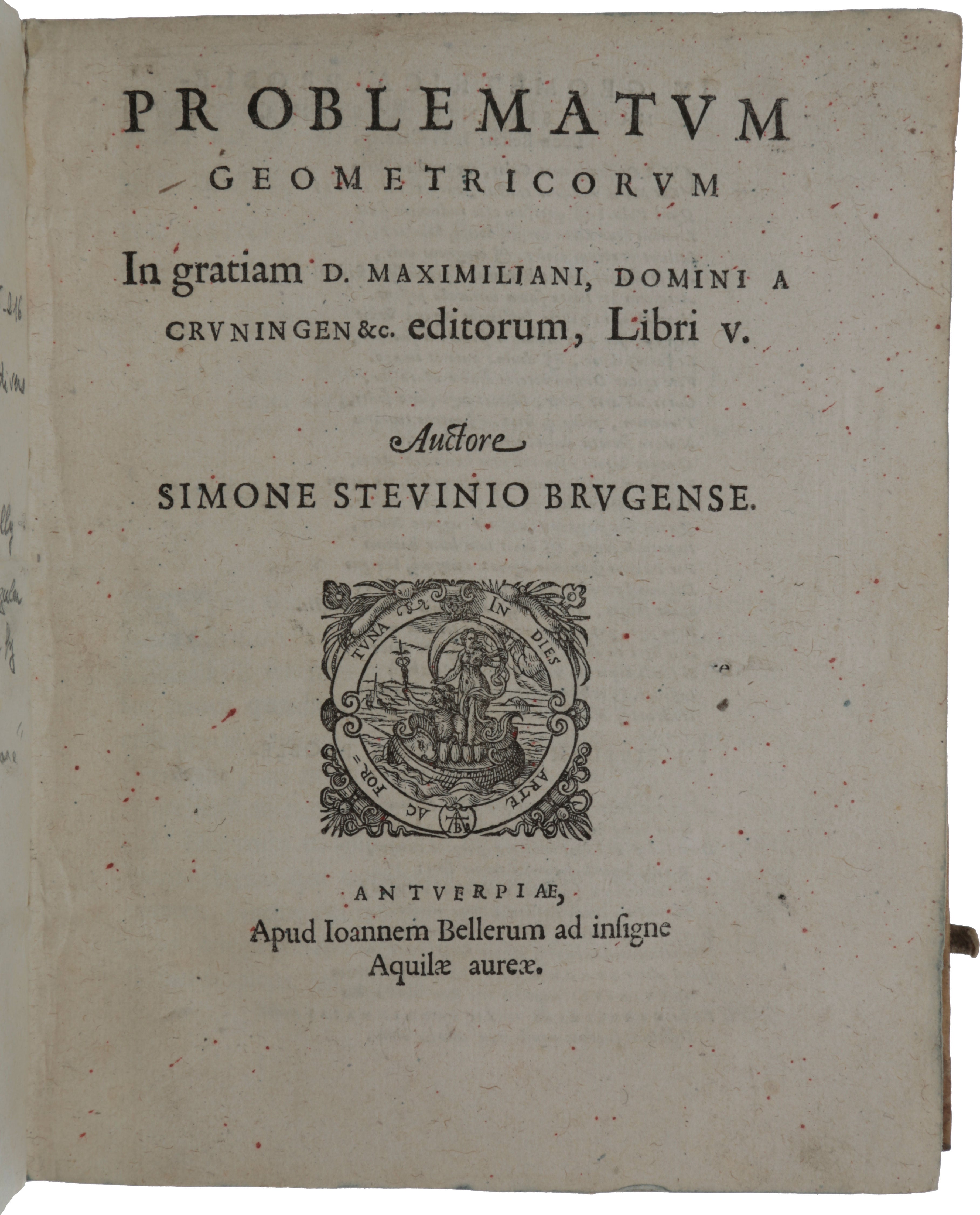 Item #4928 Problematum geometricorum … libri V. Simon STEVIN.