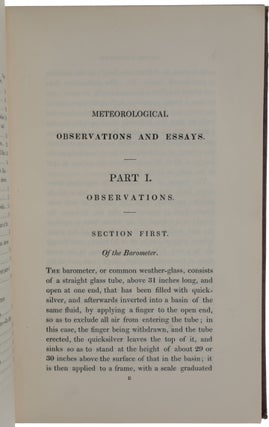 Meteorological Observations and Essays.