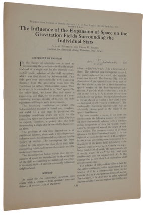 Item #5054 The Influence of the Expansion of Space on the Gravitation Fields Surrounding the...