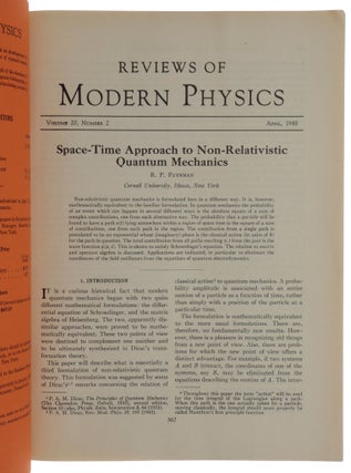Item #5061 ‘Space-Time Approach to Non-Relativistic Quantum Mechanics,’ pp. 367-387 in:...