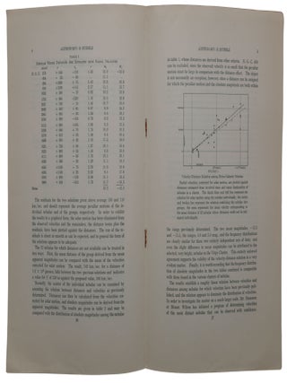 A Relation between Distance and Radial Velocity among Extra-Galactic Nebulae. Offprint from: Proceedings of the National Academy of Sciences, Vol. 15, No. 3, March 1929.