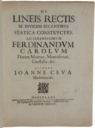 Item #5193 De lineis rectis se invicem secantibus statica construction [Staticæ constructionis...