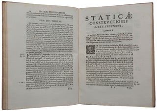 De lineis rectis se invicem secantibus statica construction [Staticæ constructionis liber primus [-secundus]].