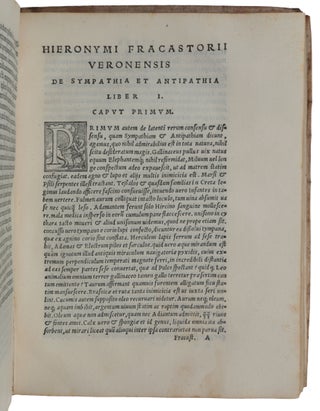 De sympathia et antipathia rerum liber unus. De contagione et contagiosis morbis et curatione libri III.