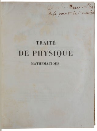 Item #5242 Théorie mathématique de la chaleur. Siméon-Denis POISSON