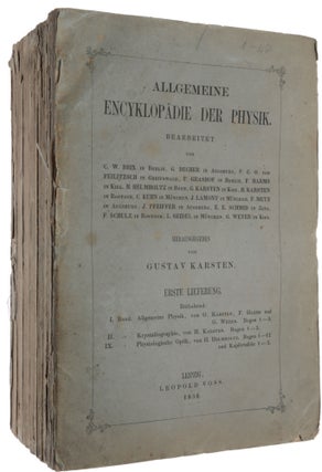 Item #5275 Handbuch der physiologischen Optik. Contained in: Allgemeine Encyklopädie der Physik,...