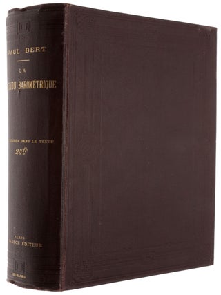 Item #5284 La pression barometrique. Paul BERT