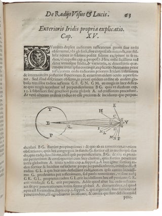 De radiis visus et lucis in vitris perspectivus et itide tractatus ... In quo inter alia ostenditur ratio instrumenti cuiusdam ad clare videndum, quae sunt valde remota excogitate...