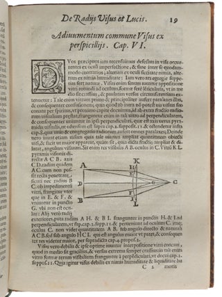 De radiis visus et lucis in vitris perspectivus et itide tractatus ... In quo inter alia ostenditur ratio instrumenti cuiusdam ad clare videndum, quae sunt valde remota excogitate...