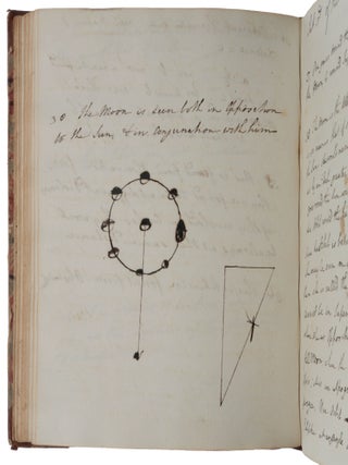 Plain Astronomy. Manuscript volume of notes on practical astronomy and mathematics.