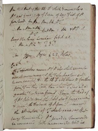 Plain Astronomy. Manuscript volume of notes on practical astronomy and mathematics.