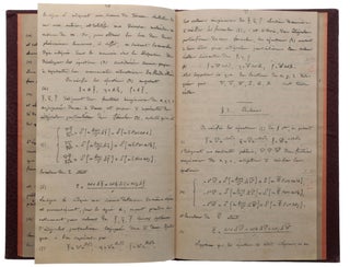Sur la théorie de la lumière. Lithograph document reproduced from Cauchy’s autograph manuscript.