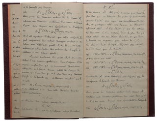 Sur la théorie de la lumière. Lithograph document reproduced from Cauchy’s autograph manuscript.