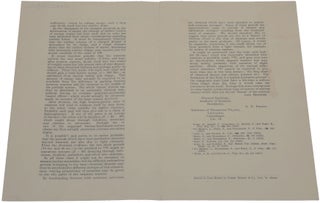 Disintegration of uranium by neutrons: a new type of nuclear reaction. Offprint from Nature, Vol. 143, No. 3615, 11 February 1939.