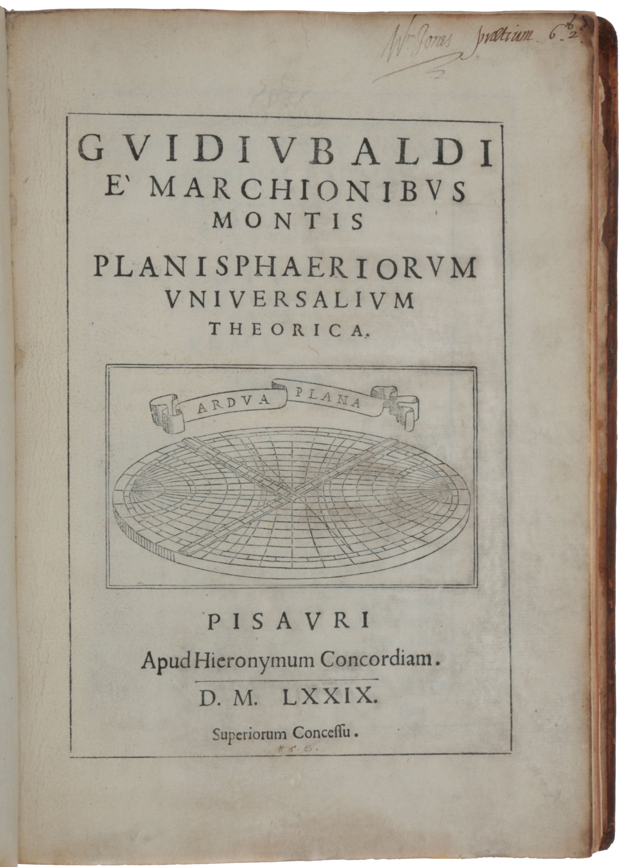 Item #5426 Planisphaeriorum universalium theorica. Guido Ubaldo MONTE, Marchese del.