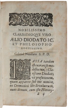 De propria vita liber. Ex bibliotheca Gab. Naudaei. (Gabrielis Naudaei De Cardano iudicium.)