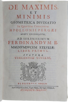 De maximis et minimis geometrica divinatio in quintum Conicorum Apollonii Pergaei adhuc desideratum.
