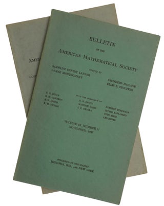 Item #5481 ‘Numerical Inverting of Matrices of High Order,’ pp. 1021-1099 in Bulletin of the...