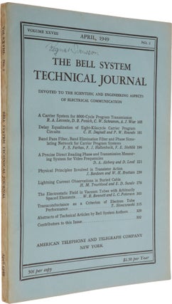 ‘Physical Principles Involved in Transistor Action,’ pp. 239-77 in The Bell System Technical Journal, Vol. XXVIII, No. 2.