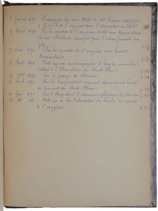 Présentation d’un spécimen de photographies d’un passage artificiel de Vénus, obtenu avec le révolver photographique. Offprint from the Comptes rendus hebdomadaires des Séances de l’Académie des Sciences, Tom. 79, 6 July, 1874. Bound with 57 other offprints by Janssen from the Comptes rendus.