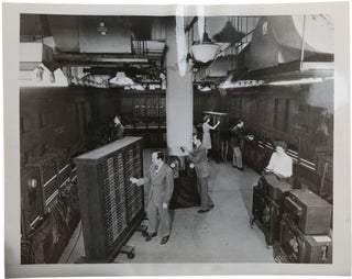 Item #5514 Photograph of ENIAC (Electronic Numerical Integrator And Computer), ca. 1945, showing...