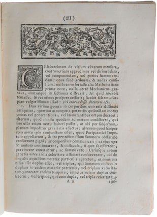 De viribus vivis dissertatio.