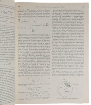 Communication in the Presence of Noise. Offprint from Proceedings of the Institute of Radio Engineers, Vol. 37, January 1949.
