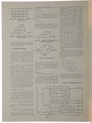 A Symbolic Analysis of Relay and Switching Circuits.