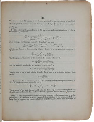 An Essay on the Application of Mathematical Analysis to the Theories of Electricity and Magnetism.