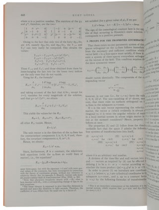 ‘An Example of a New Type of Cosmological Solutions of Einstein’s Field Equations of Gravitation,’ pp. 447-450 in Reviews of Modern Physics, vol. 21, no. 3, July-September, 1949.