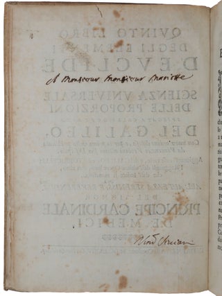Quinto libro degli Elementi d’Euclide, ovvero Scienza universale delle proporzioni speigata colla dottrina del Galileo, con nuov’ ordine distesa, e per la prima volta pubblicata … Aggiuntevi cose varie, e del Galileo, e del Torricelli; i ragguagli dell’ultime opoere loro, con altro, chedall’ indicie si manifesta.
