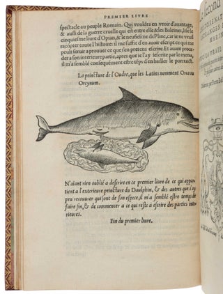 L’histoire naturelle des estranges poissons marins, avec la vraie peincture & description du Daulphin, & de plusieurs autres de son espece.