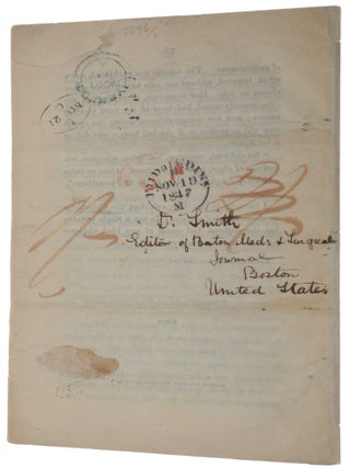 Account of a new anaesthetic agent, as a substitute for sulphuric ether in surgery and midwifery.