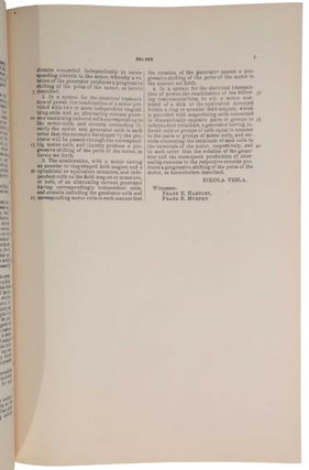 Electro Magnetic Motor. Patent No. 381,968. Application filed October 12, 1887; patented May 1, 1888.