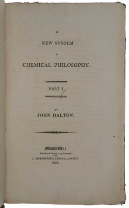 A New System of Chemical Philosophy.