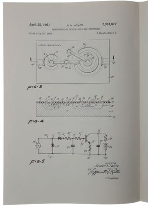 Semiconductor Device-and-Lead Structure. U.S. patent 2,981,877, filed on July 30, 1959, granted on April 25, 1961.
