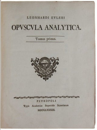 Opuscula Analytica.