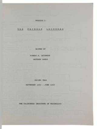 The Feynman Lectures: Physics 2: Part 2B, Chapters 20-41: Electromagnetism and Matter.