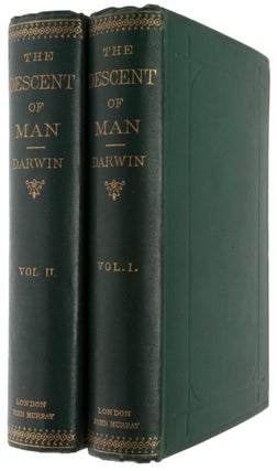 Item #6112 The Descent of Man, and Selection in Relation to Sex. Charles DARWIN